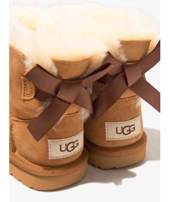 UGG Girls Mini Bailey Bow II Boots in Brown JUSQU'A -70%! 