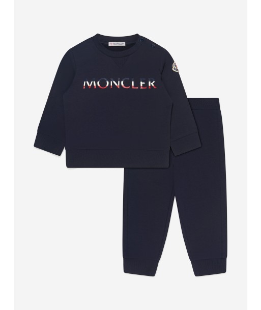 Moncler Enfant Baby Boys Crew Neck Logo Tracksuit la colonne vertébrale