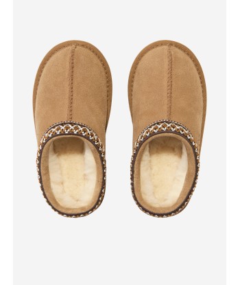 UGG Kids Suede Tasman II Slippers in Chestnut l'achat 