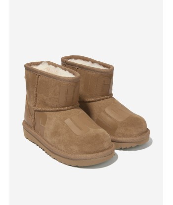 UGG Kids Suede Mini Scatter Graphic Boots basket pas cher