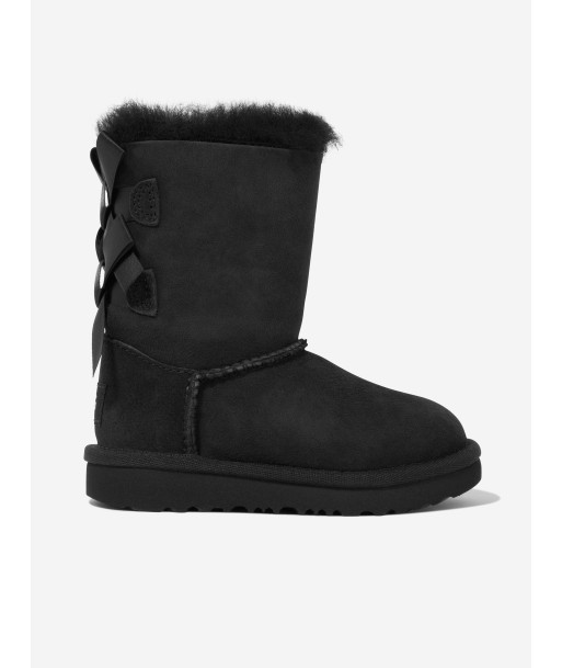 UGG Girls Suede Bailey Bow II Boots brillant des détails fins