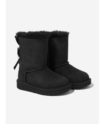 UGG Girls Suede Bailey Bow II Boots brillant des détails fins