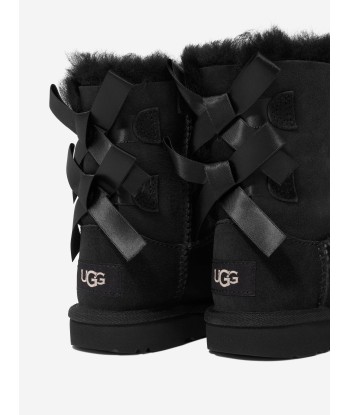 UGG Girls Suede Bailey Bow II Boots brillant des détails fins