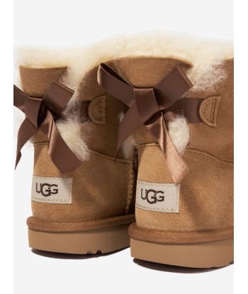 UGG Girls Mini Bailey Bow II Boots in Brown à prix réduit toute l'année