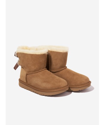 UGG Girls Mini Bailey Bow II Boots in Brown à prix réduit toute l'année