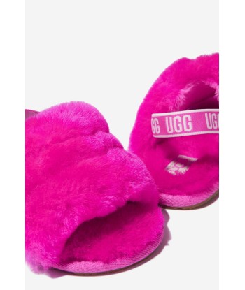 UGG Baby Girls Fluff Yeah Slides And Blanket Gift Set de l' environnement