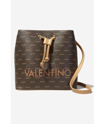 Valentino Girls Liuto Bucket Bag in Brown de pas cher