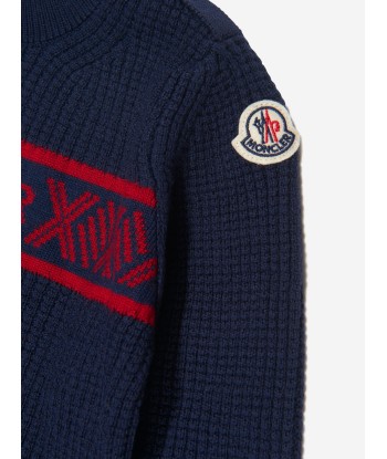 Moncler Enfant Baby Boys Contrast Wool Knitted Jumper rembourrage situé sous