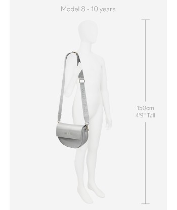 Valentino Girls Bigs Pattina Satchel Bag in Silver soldes