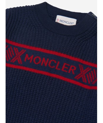 Moncler Enfant Baby Boys Contrast Wool Knitted Jumper rembourrage situé sous