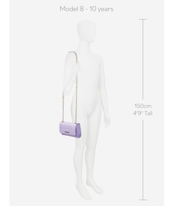 Valentino Girls Pretty Satchel Bag in Lilac en ligne