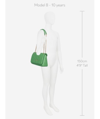 Valentino Girls Ocarina Flap Bag in Green prix