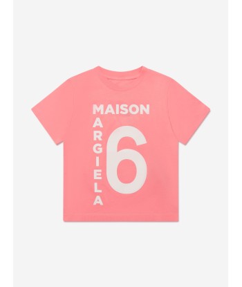 MM6 Maison Margiela Kids Large Logo Print T-Shirt en ligne des produits 