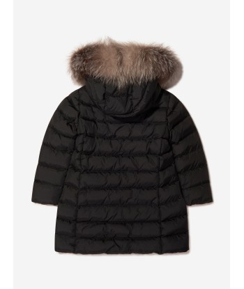 Moncler Enfant Girls Down Padded Abelle Long Coat du meilleur 