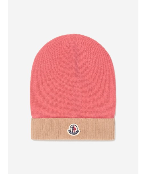 Moncler Enfant Girls Wool Knitted Logo Hat Economisez 