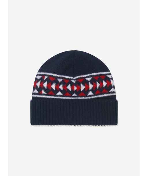 Moncler Enfant Boys Wool Knitted Logo Hat l'évolution des habitudes 