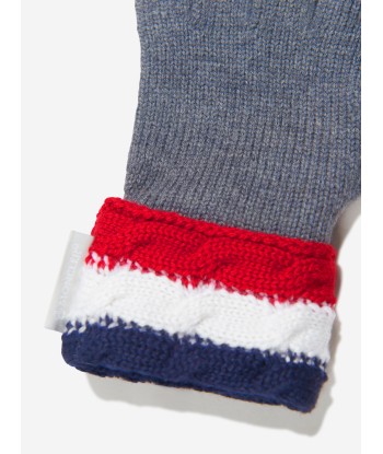 Moncler Enfant Boys Wool Knitted Gloves sur le site 