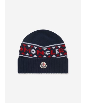 Moncler Enfant Boys Wool Knitted Logo Hat l'évolution des habitudes 