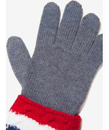 Moncler Enfant Boys Wool Knitted Gloves sur le site 