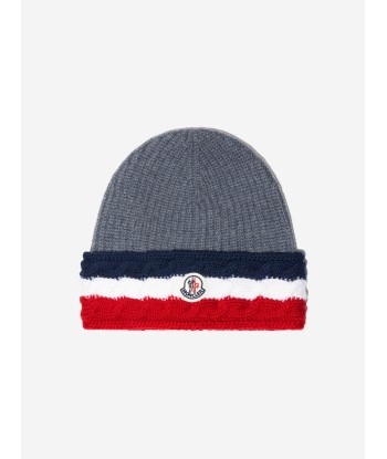 Moncler Enfant Boys Wool Knitted Logo Hat Le MVP de beaucoup