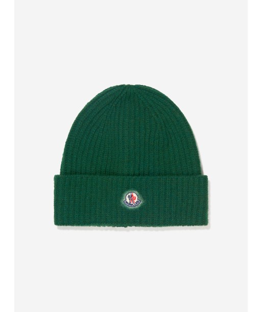 Moncler Enfant Kids Wool Knitted Logo Hat ouvre sa boutique