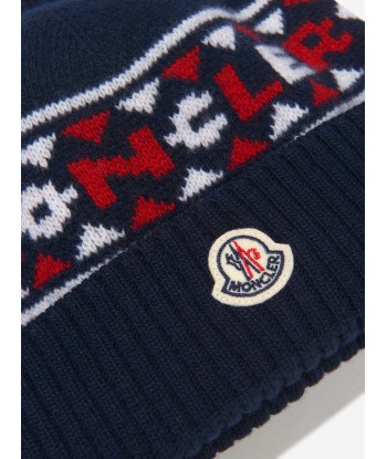 Moncler Enfant Boys Wool Knitted Logo Hat l'évolution des habitudes 