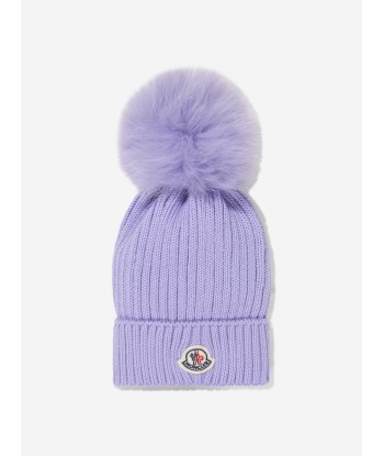 Moncler Enfant Girls Wool Knitted Pom Pom Hat À commander