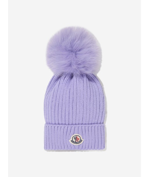 Moncler Enfant Girls Wool Knitted Pom Pom Hat À commander